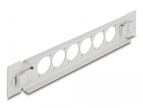 Delock 66901 10″ D-Type Patch Panel 6 Port Tool Free Grey