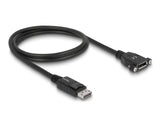 Delock 85114 Cable Displayport 1.2 Male > Displayport Female Panel-Mount