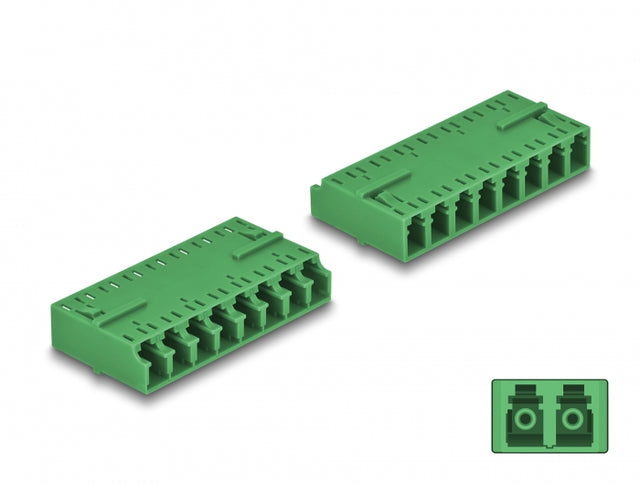 Delock 87929 Optical Fiber Coupler Hd Lc Octuplex Female To Lc Octuplex Female