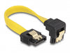 Delock 82469 Sata 3 Gb/S Cable Straight To Downwards Angled 10 Cm Yellow