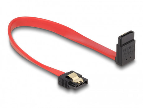 Delock 83972 Sata 6 Gb/S Cable Straight To Upwards Angled 20 Cm Red