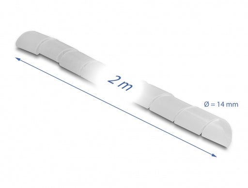 Delock 19057 Spiral Hose Flexible 2 M X 14 Mm Transparent