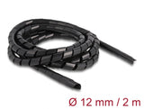 Delock 19015 Spiral Hose Flexible 2 M X 12 Mm Black