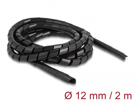 Delock 19015 Spiral Hose Flexible 2 M X 12 Mm Black