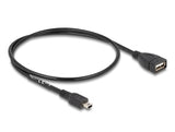 Delock 82905 Usb 2.0 Cable Type-A Female To Mini Usb Male 0.5 M