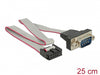 Delock 89900 Cable Rs-232 Serial Pin Header Female To Db9 Male Layout 1:1