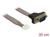 Delock 89632 Cable Serial Pin Header Female > 1 X Db9 Male 2 Mm