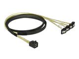 Delock 85685 Cable Mini Sas Hd Sff-8643 > 4 X Sata 7 Pin Angled 1 M