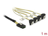 Delock 85687 Cable Mini Sas Sff-8087 > 4 X Sata 7 Pin Angled 1 M