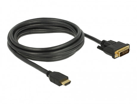 Delock 85655 Hdmi To Dvi 24+1 Cable Bidirectional 3 M