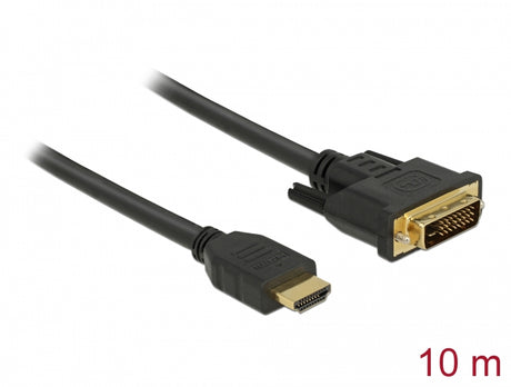 Delock 85657 Hdmi To Dvi 24+1 Cable Bidirectional 10 M