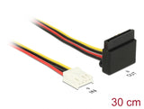 Delock 85510 Cable Power Floppy 4 Pin Female > Sata 15 Pin Female Metal 30 Cm