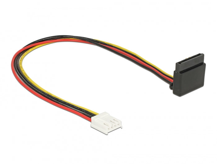 Delock 85510 Cable Power Floppy 4 Pin Female > Sata 15 Pin Female Metal 30 Cm