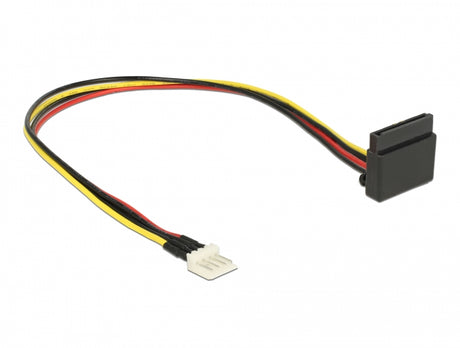 Delock 85511 Power Cable Sata 15 Pin Receptacle > 4 Pin Floppy Male Metal 30 Cm