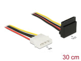 Delock 85513 Power Cable Sata 15 Pin Receptacle > 4 Pin Molex Male Metal 30 Cm