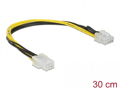 Delock 85535 Pci Express Power Cable 6 Pin Female > 8 Pin Male 30 Cm