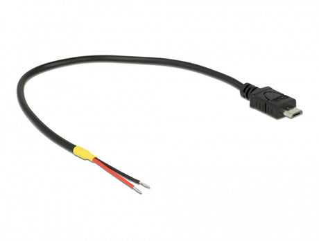 Delock 85541 Cable Usb 2.0 Micro-B Male > 2 X Open Wires Power 20 Cm Raspberry