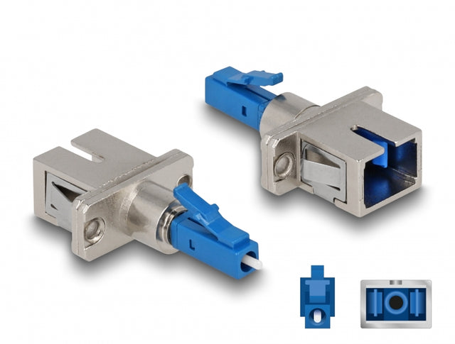 Delock 87944 Optical Fiber Hybrid Coupler Lc Simplex Male To Sc Simplex Female