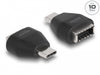 Delock 66058 Adapter Usb Type-C™ Male To Usb 10 Gbps Type-E Key A Female Black