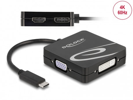 Delock 63129 Usb Type-C™ Adapter For A Vga, Dvi, Hdmi Or Displayport Monitor