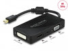 Delock 62073 Mini Displayport 1.2 Adapter To Vga / Hdmi / Dvi / Audio Female