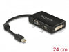 Delock 62631 Adapter Mini Displayport 1.1 Male To Vga / Hdmi / Dvi Female