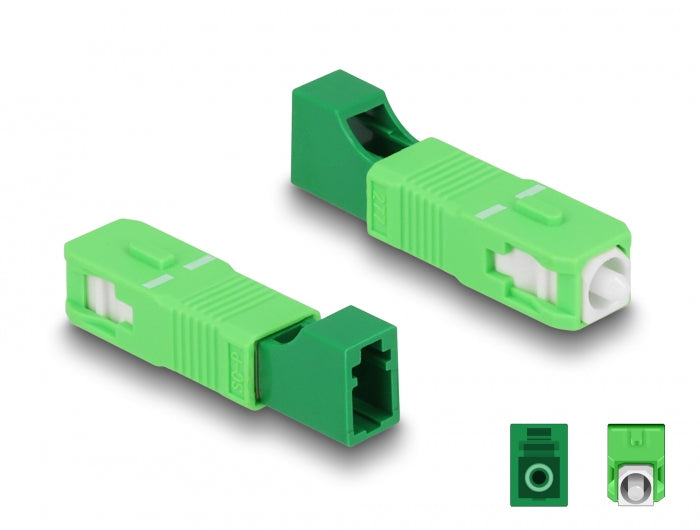 Delock 87940 Optical Fiber Hybrid Coupler Sc Simplex Male To Lc Simplex Female