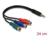 Delock 62499 Cable 3 X Rca Female > Stereo Plug 3.5 Mm 4 Pin