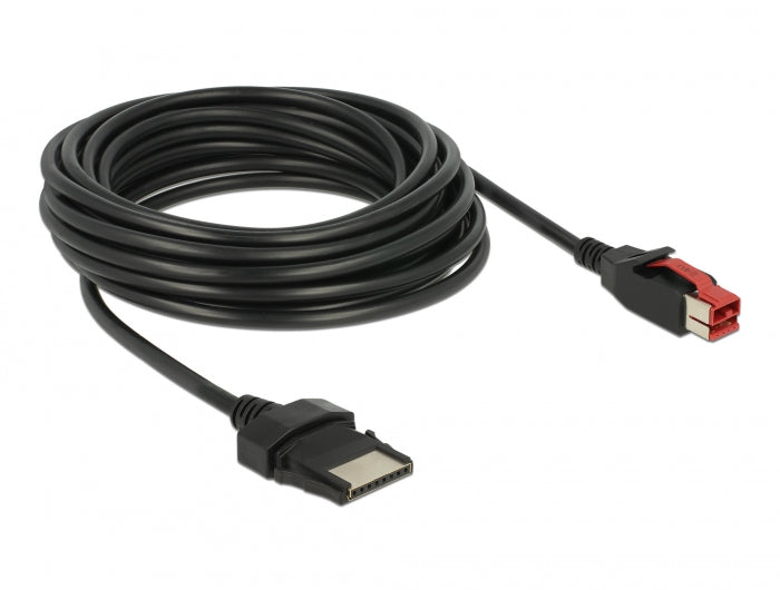 Delock 85481 Poweredusb Cable Male 24 V > 8 Pin Male 5 M