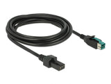 Delock 85484 Poweredusb Cable Male 12 V > 2 X 4 Pin Male 3 M