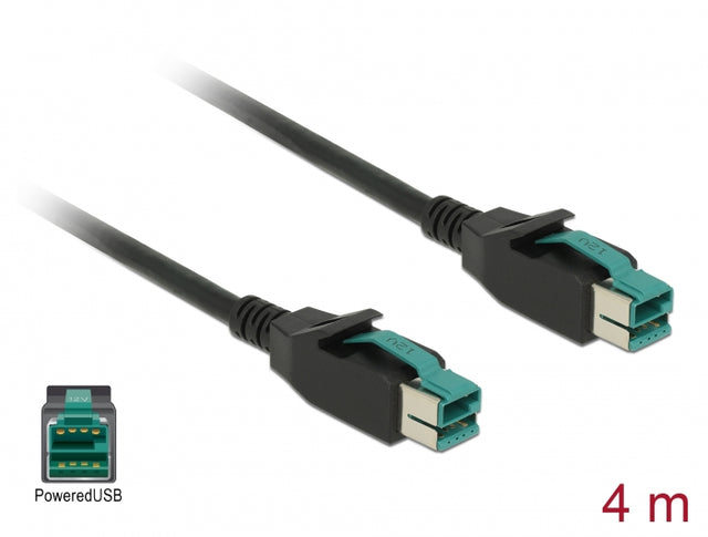 Delock 85495 Poweredusb Cable Male 12 V > Poweredusb Male 12 V 4 M