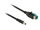 Delock 85497 Poweredusb Cable Male 12 V > Dc 5.5 X 2.1 Mm Male 1 M