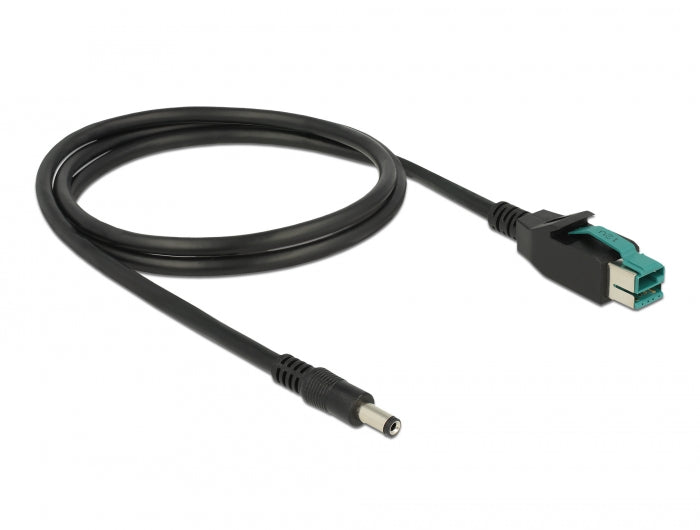 Delock 85497 Poweredusb Cable Male 12 V > Dc 5.5 X 2.1 Mm Male 1 M