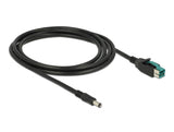 Delock 85498 Poweredusb Cable Male 12 V > Dc 5.5 X 2.1 Mm Male 2 M