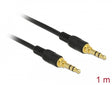 Delock 85547 Stereo Jack Cable 3.5 Mm 3 Pin Male > Male 1 M Black