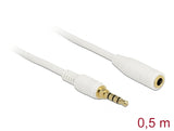 Delock 85628 Stereo Jack Extension Cable 3.5 Mm 4 Pin Male To Female