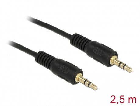 Delock 84001 Cable Audio Dc Jack 3.5 Mm Male / Male 2.5 M