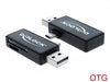 Delock 91731 Micro Usb Otg Card Reader + Usb A Male