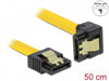 Delock 82479 Sata 3 Gb/S Cable Straight To Downwards Angled 50 Cm Yellow