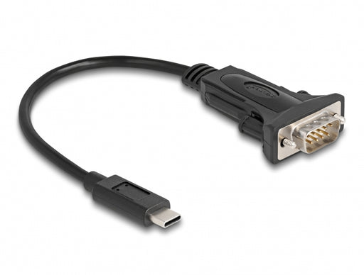 Delock 64125 Adapter Usb Type-C™ To 1 X Serial Rs-232 D-Sub 9 Pin Male 0.25 M