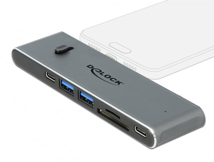 Delock 87752 Docking Station Dual Usb Type-C™ With Hdmi / Usb 3.2 / Sd / Pd 3.0