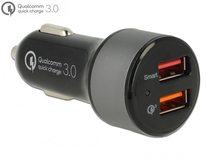 Navilock 62739 Car Charger 2 X Usb Type-A With Qualcomm® Quick Charge™ 3.0