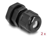 Delock 60467 Ex Cable Gland M12 Black 2 Pieces