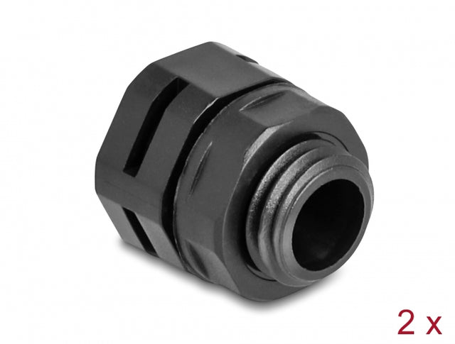 Delock 60479 Ventilation Plug M12 Black 2 Pcs