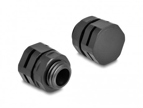 Delock 60479 Ventilation Plug M12 Black 2 Pcs