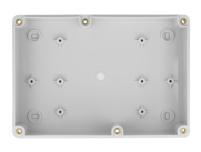 Delock 60493 Installation Housing With Cable Entries 180 X 125 X 57 Mm Grey