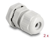 Delock 60468 Ex Cable Gland M12 Grey 2 Pieces