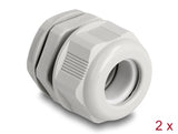 Delock 60474 Ex Cable Gland M25 Grey 2 Pieces