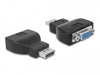 Delock 65567 Adapter Displayport 1.2 Male > Vga Female Black