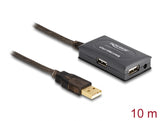 Delock 82748 Usb 2.0 Extension Cable 10 M Active With 4 Port Hub